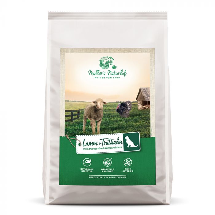 MULLER'S NATURHOF Cibo Secco per Cane - Agnello e Tacchino