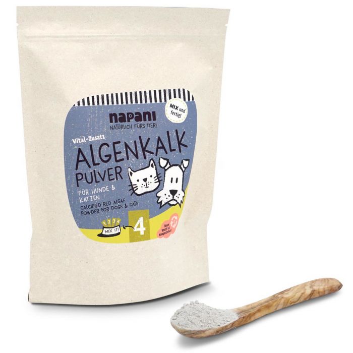 Napani Polvere di Alga lime per cani e gatti 500g