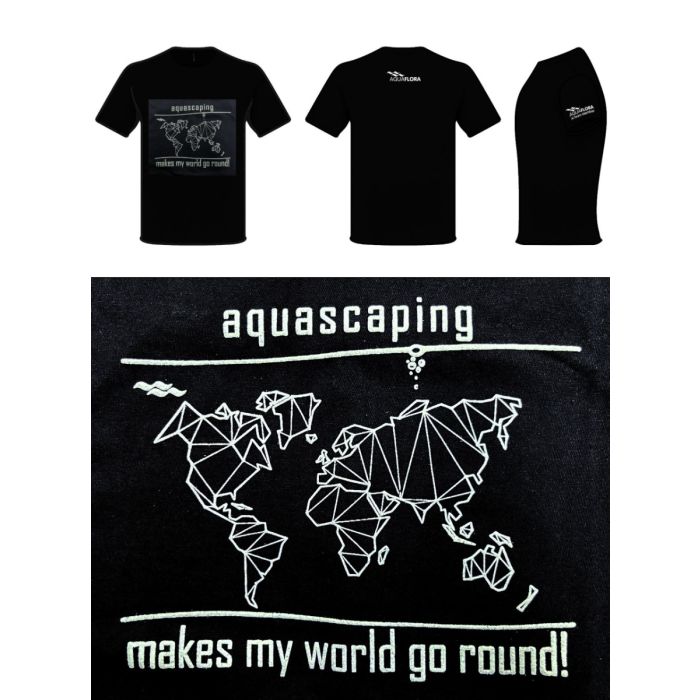 Aquaflora Big Aquascaping Text T-Shirt 