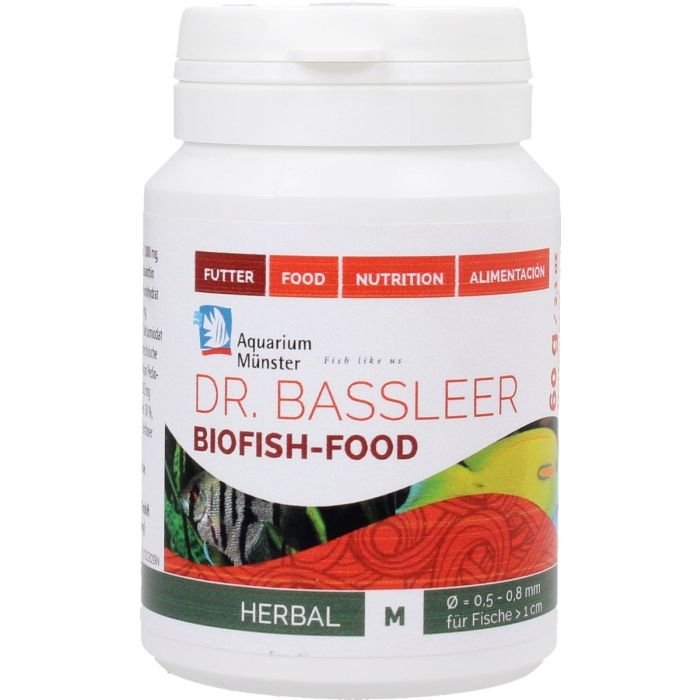 Aquarium Munster - Dr. Bassleer Biofish Food HERBAL M 100/60g.