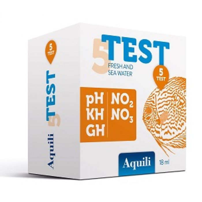 Aquili Test 5 in 1: pH - GH - KH - NO2 - NO3