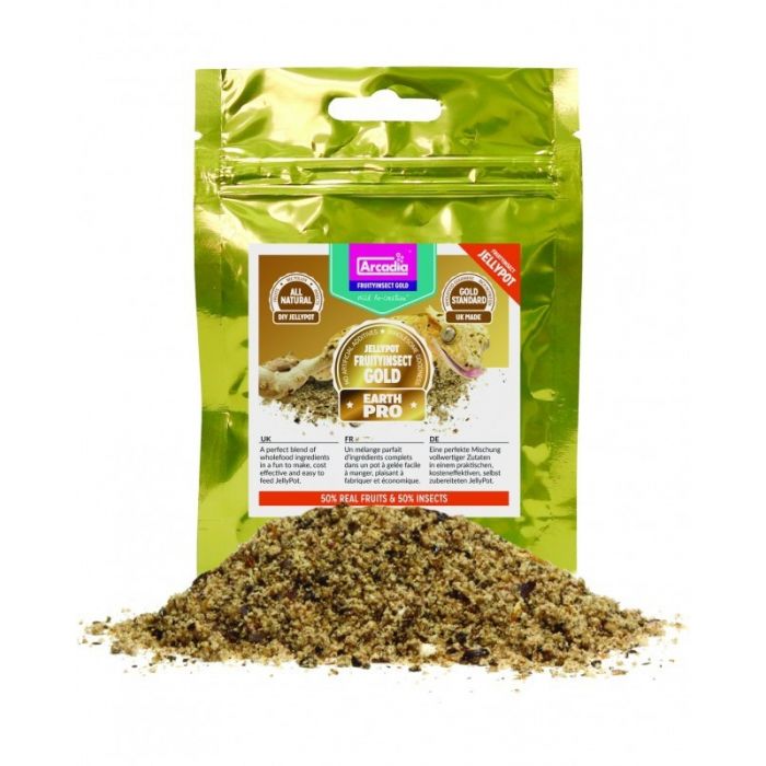 Arcadia EarthPro-FruityInsect Gold 50g - Cibo completo per gechi ciliatus