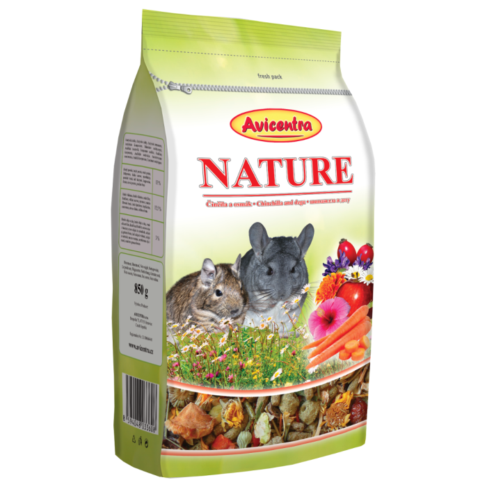 Avicentra Mangime per Cincillà e Degu PREMIUM Menu 850gr