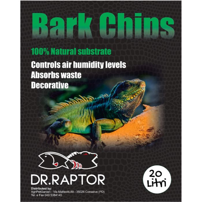 Dr.Raptor Bark Chips - Corteccia rossa di Pino