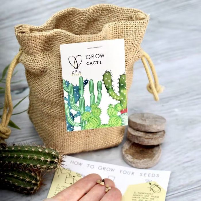Kit di Coltivazione Cactus in Juta
