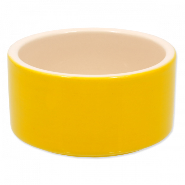 Ciotola in ceramica per roditori Gialla 10x5cm