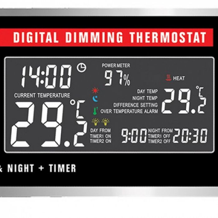 Habistat Digital Pulse Proportional Thermostat Day/night + Timer