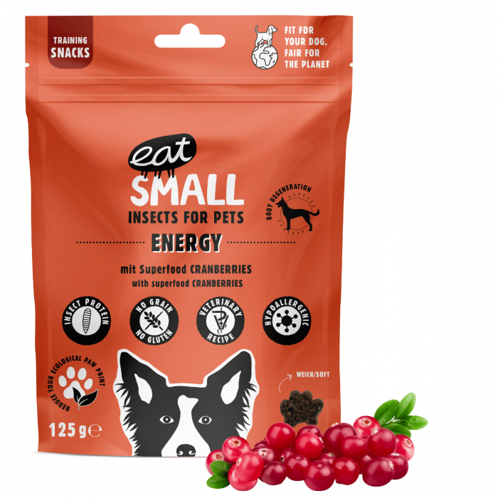 Eat Small ENERGIA Insetto e Mirtilli - Ricco di antiossidanti