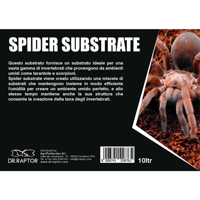 Dr.Raptor Spider Substrate 10L - Substrato per ragni e scorpioni