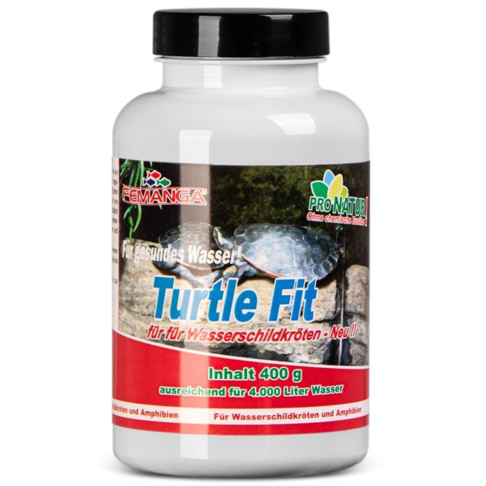 Femanga Turtle Fit - Vitamine e Minerali per Tartarughe Acquatiche 400 g