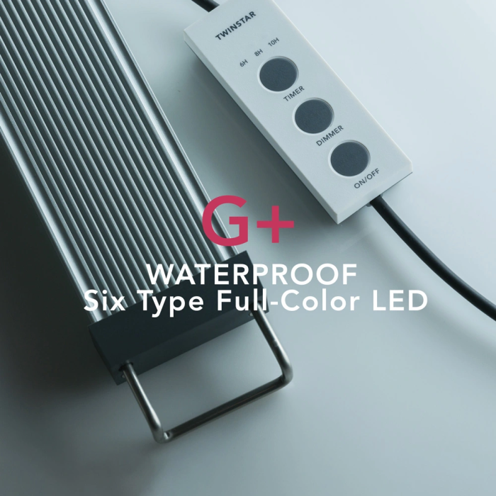G+ Line Twinstar Light - Plafoniera impermeabile a led ad alte prestazioni regolabile per acquario