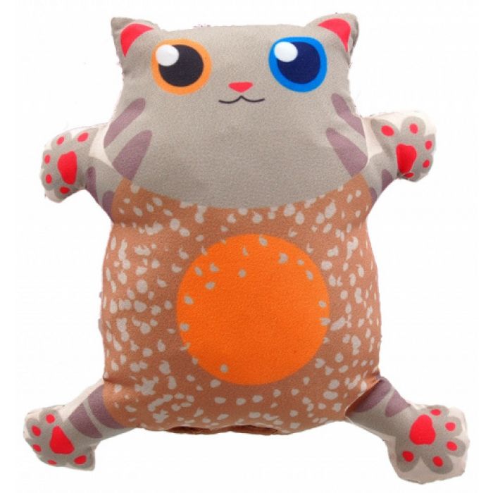 Gioco Peluche per gatti con erba gatta 14cm Grigio