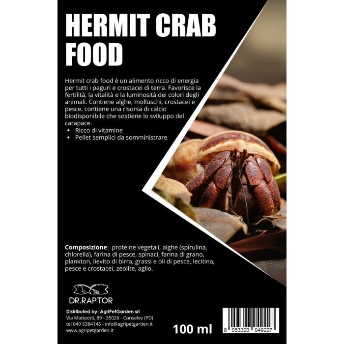 Dr.Raptor Hermit Crab Food - Mangime per Paguri di Terra