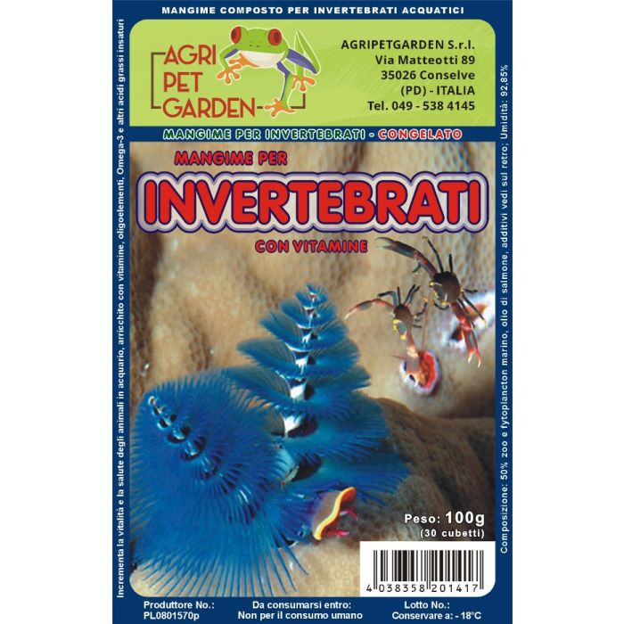 Invertebrates Special Food Congelato In Blister 100gr.