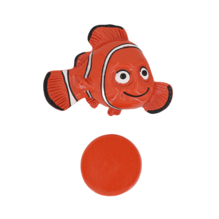 Magnete per pulizia vetri Pesce Pagliaccio - Pulitore Magnetico con Tampone Sostituibile