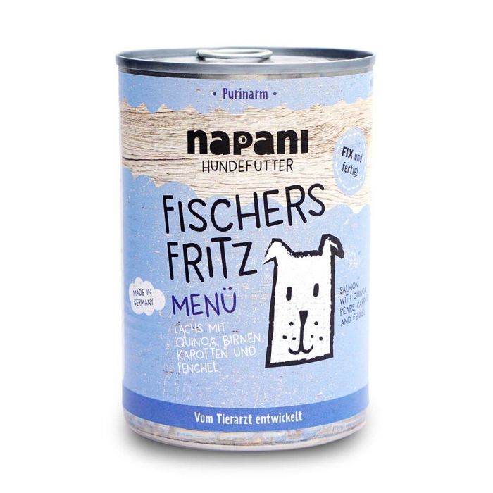 Napani Menu completo per cani al salmone biologico