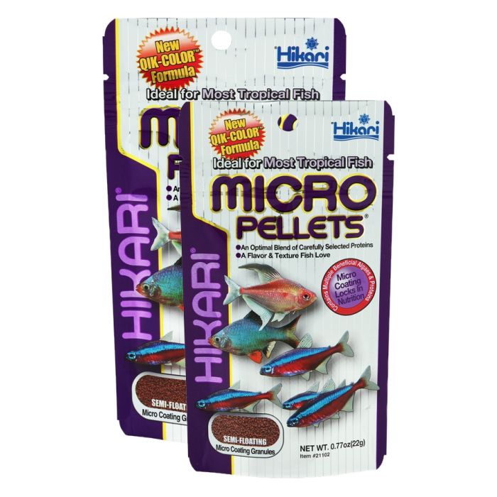 Hikari - Micro Pellets - 22 gr - Mangime completo per pesci tropicali piccoli
