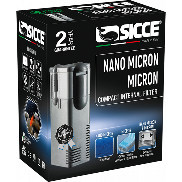 Sicce - NANO MICRON Filtro Interno 200 l/h