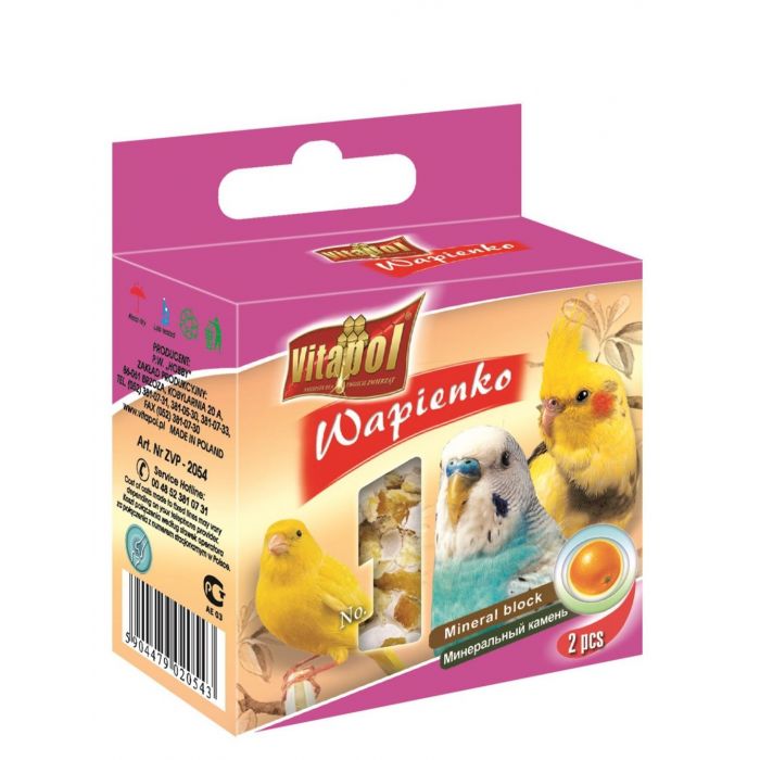 Vitapol Mineral Block per uccelli  - Arancia