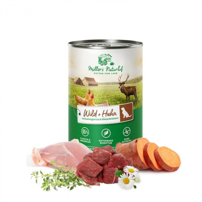 MULLER'S NATURHOF Umido Cane - Selvaggina e Pollo