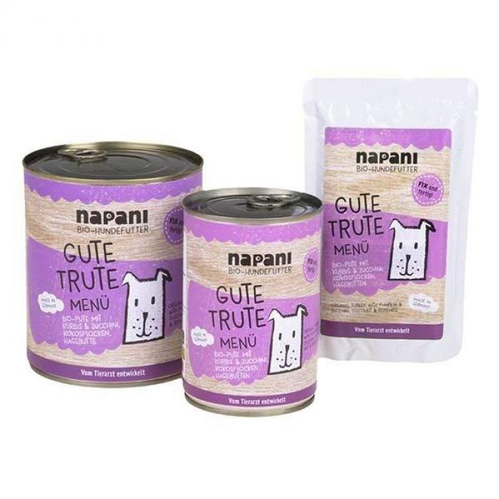 Napani Menu completo per cani al tacchino biologico