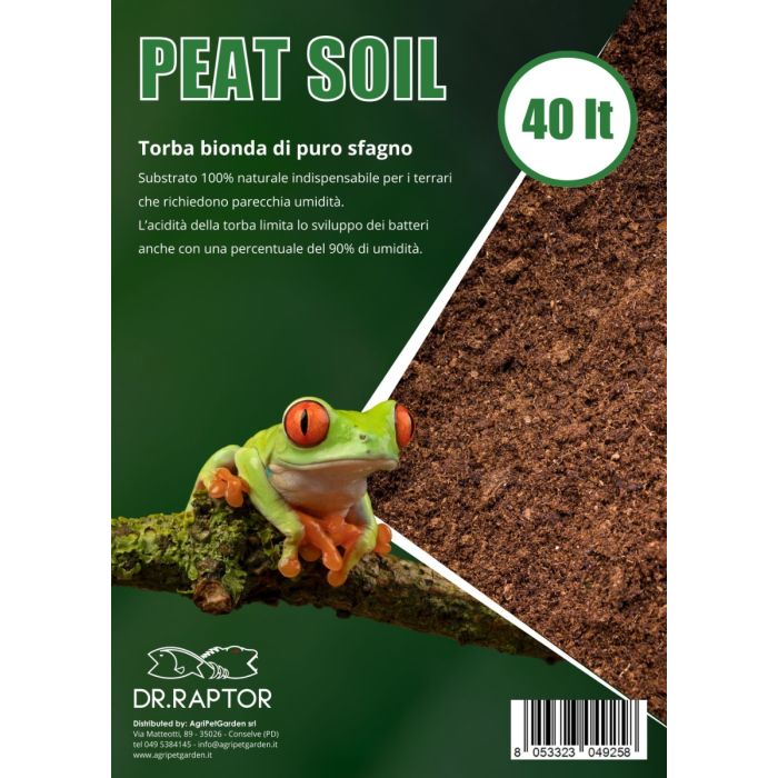 Dr.raptor Peat Soil 40 Lt. 4Kg - Torba Di Sfagno