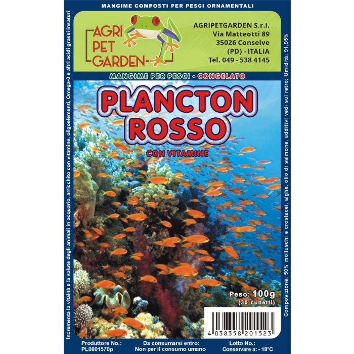 Plankton Rosso Congelato In Blister 100gr.