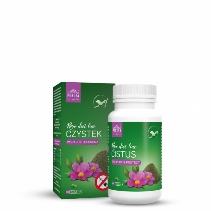 RawDietLine Cistus 120 compresse - Integratore naturale che protegge dai parassiti esterni