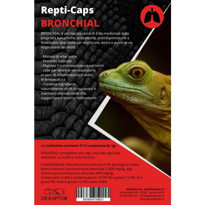 Repti-Caps BRONCHIAL - Vie respiratorie dei rettili