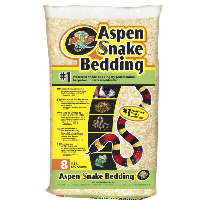 Zoomed Aspen Snake Bedding
