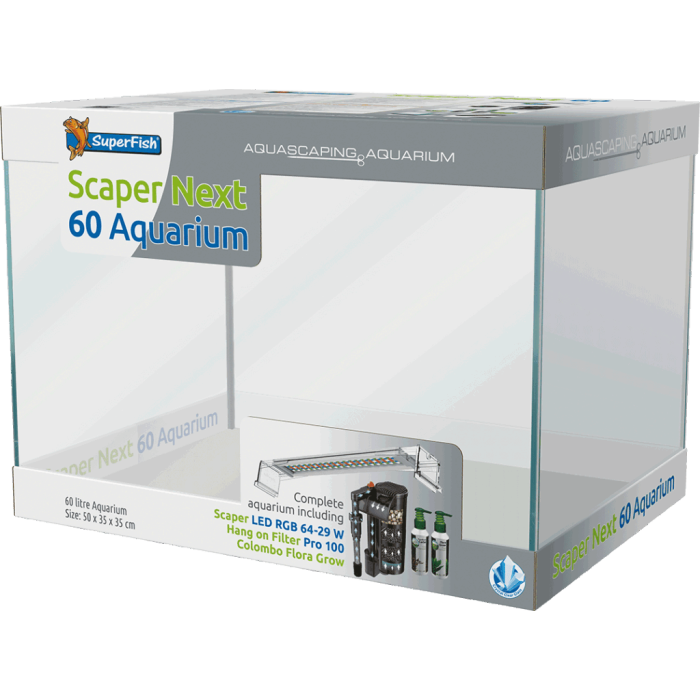 Set Acquario Completo Scaper Next con LED e Accessori - SuperFish