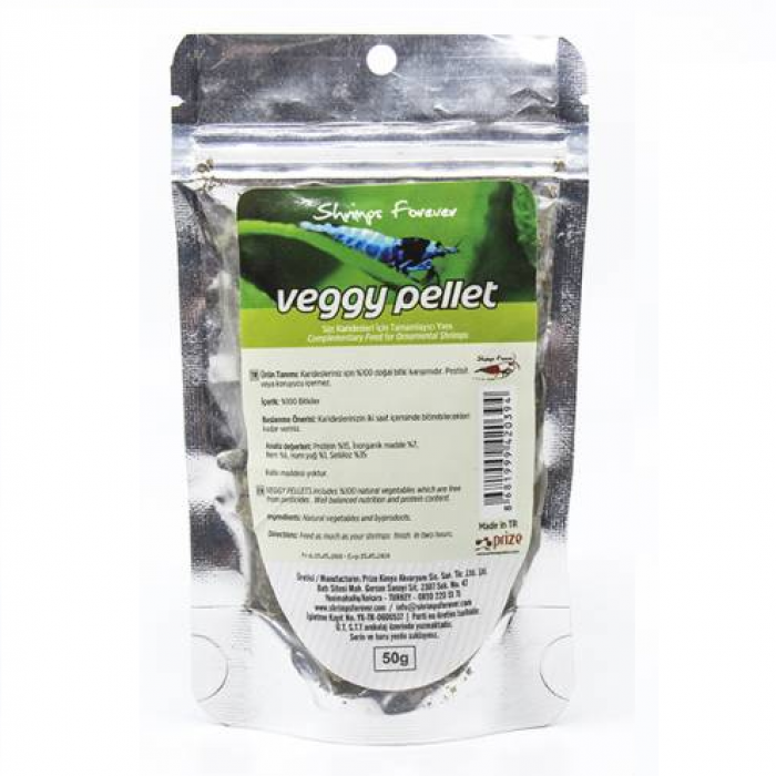 Shrimps Forever natural veggy pellet 50gr