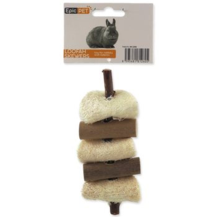 Spiedino per roditori in Luffa 15cm