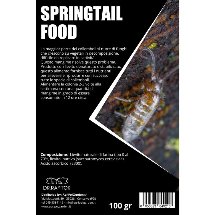 Dr.Raptor Springtail Food 100gr - Cibo Per Collemboli