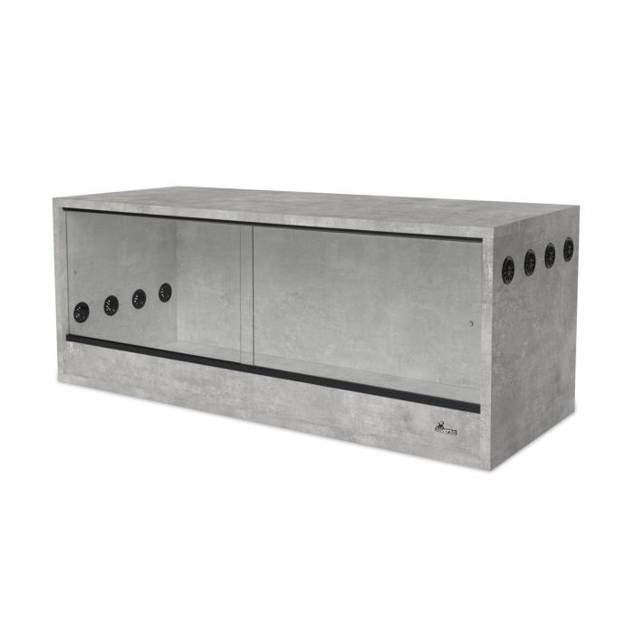 Terrario in Legno XXL 150x80x80cm- Effetto Cemento