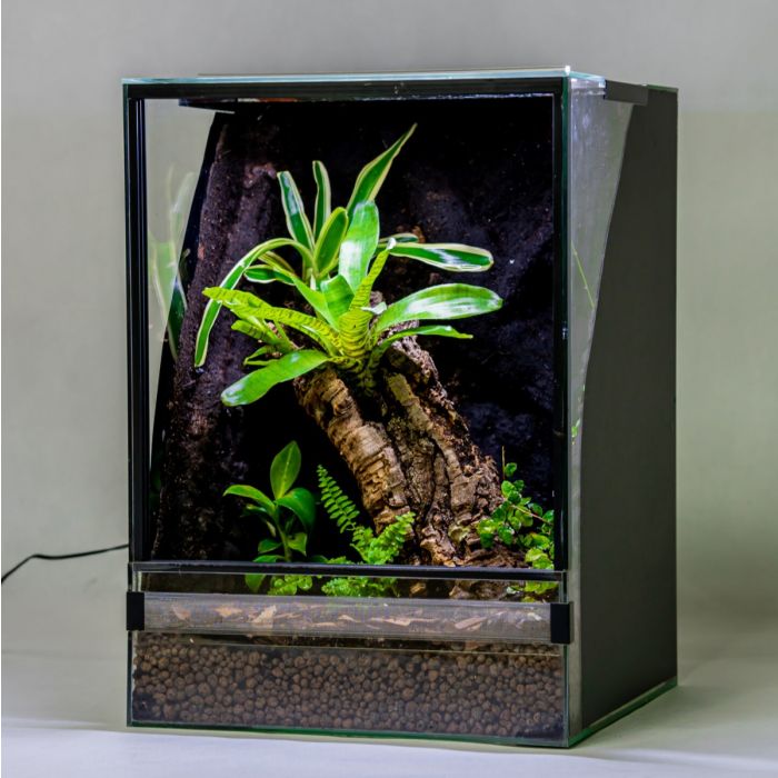 Terrario Naturalistico Tropicale 35x35x50cm - Con Cascata a parete