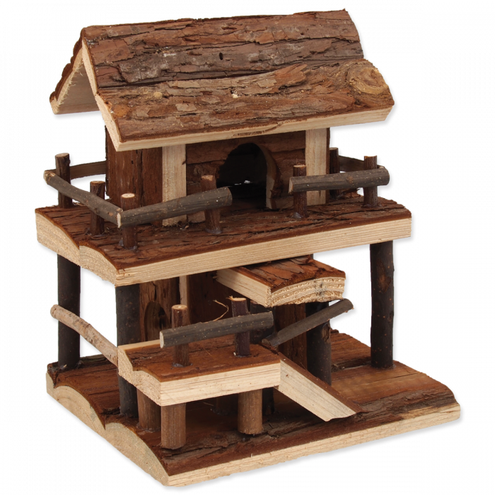 Villa a due piani per roditori 17x15x20 cm