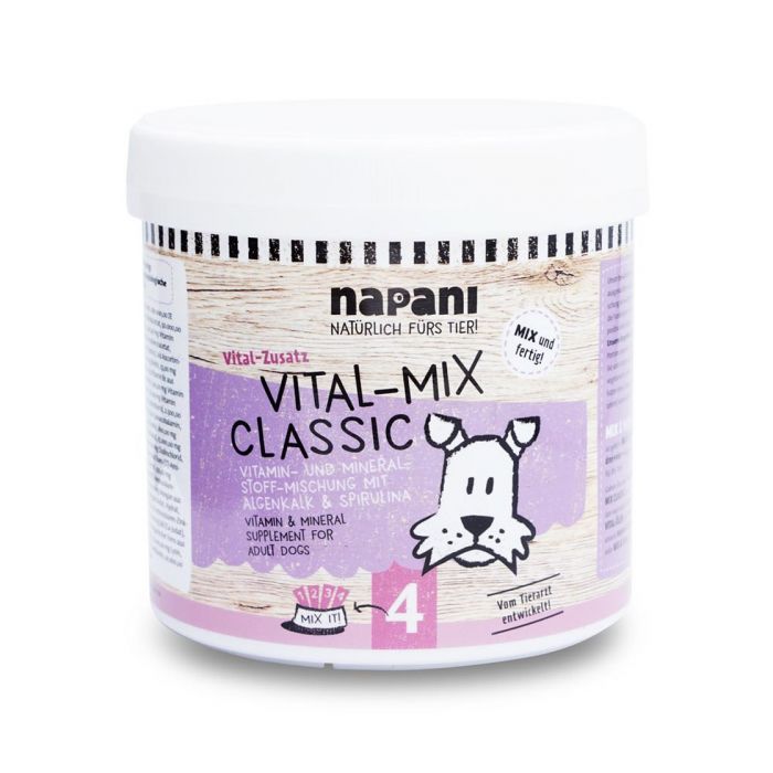 Napani Vital-Mix Classic - Miscela di vitamine e minerali con alghe lime e spirulina 500gr