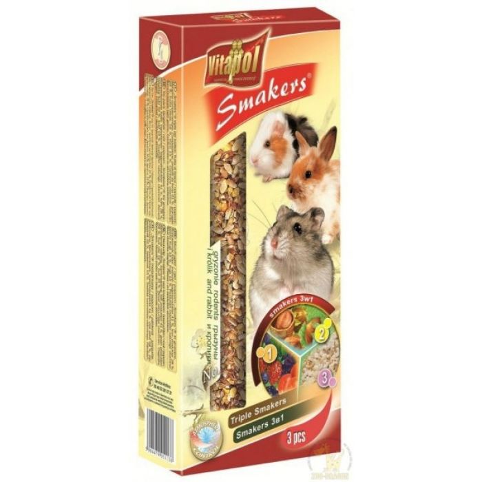 Vitapol Smakers 3in1 Frutta di bosco/nocciole/popcorn