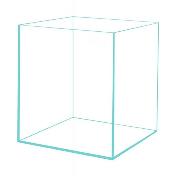 Vasca "Vetro Ultra Chiaro" cubo 
