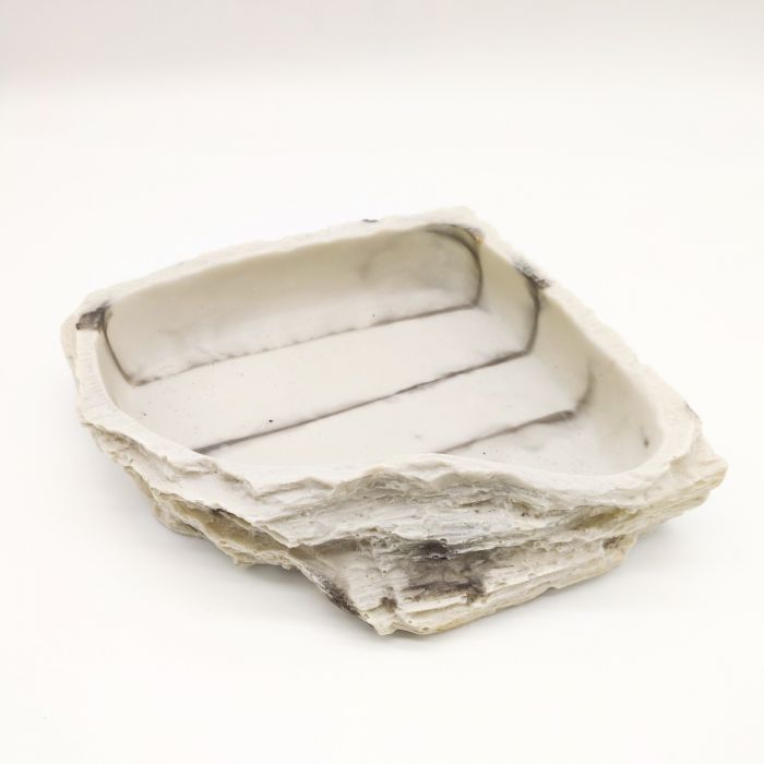 Waterbowl Granite Angolare 24x24x6cm - Ciotola XL per terrario