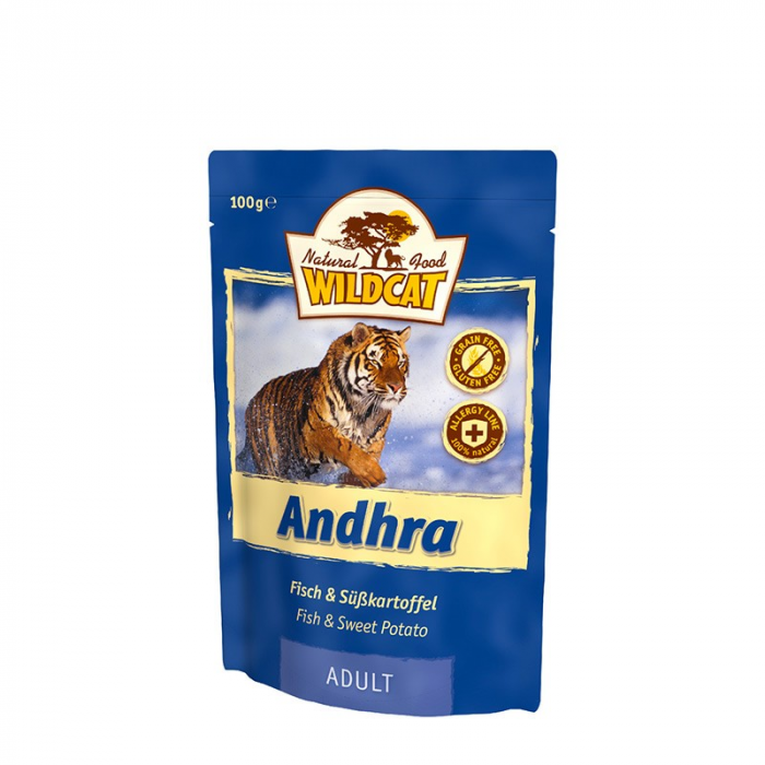 Wildcat Gatti Adulti Umido ANDHRA - Pesce e Patate dolci 100gr