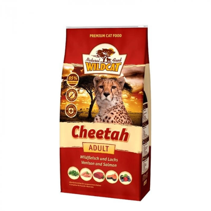 Wildcat Gatti Adulti CHEETAH - Selvaggina e Salmone 500gr
