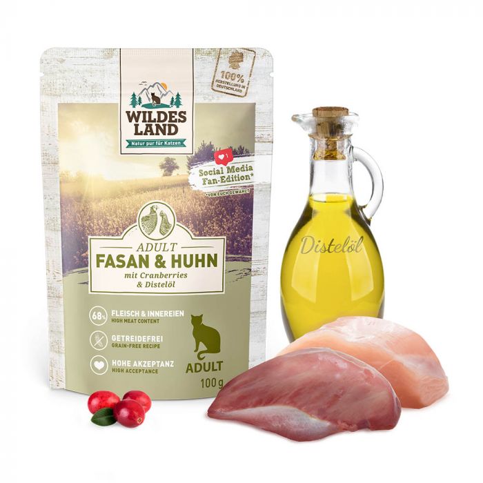 WILDES LAND CLASSIC ADULT - Fagiano e pollo 100gr