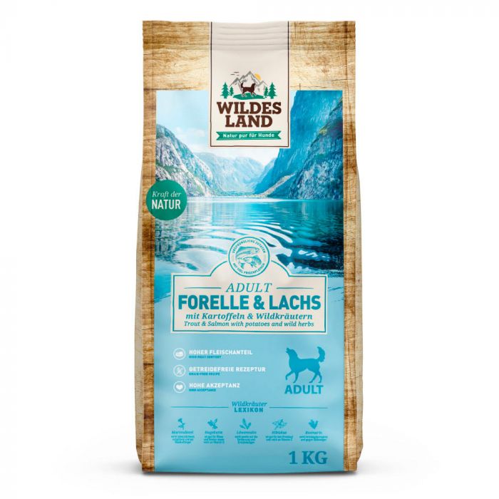 WILDES LAND CLASSIC ADULT - Trota e salmone con patate ed erbe selvatiche 1kg