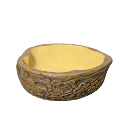 Ciotola In Pietra Per Rettili - Cibo E Acqua - Design Imitazione Roccia - Per Terrario, Lucertole, Camaleonti - Foto 4