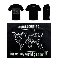 Aquaflora Big Aquascaping Text T-Shirt 