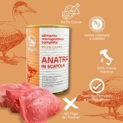 Casalinga Cotta per CANI (No Frigo) - Anatra 400gr