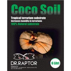 Dr.raptor Coco Soil 40 Litri 3,5Kg - Fibra Di Cocco per rettili e terrari