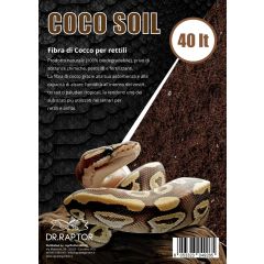 Dr.raptor Coco Soil 40 Litri 3,5Kg - Fibra Di Cocco per rettili e terrari